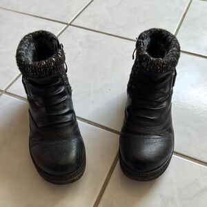 Spring step black boots size37